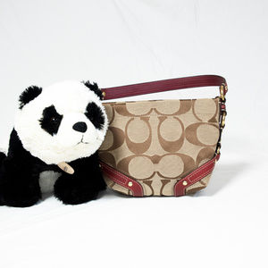 Jacquard canvas Coach 'Carly' shoulder bag